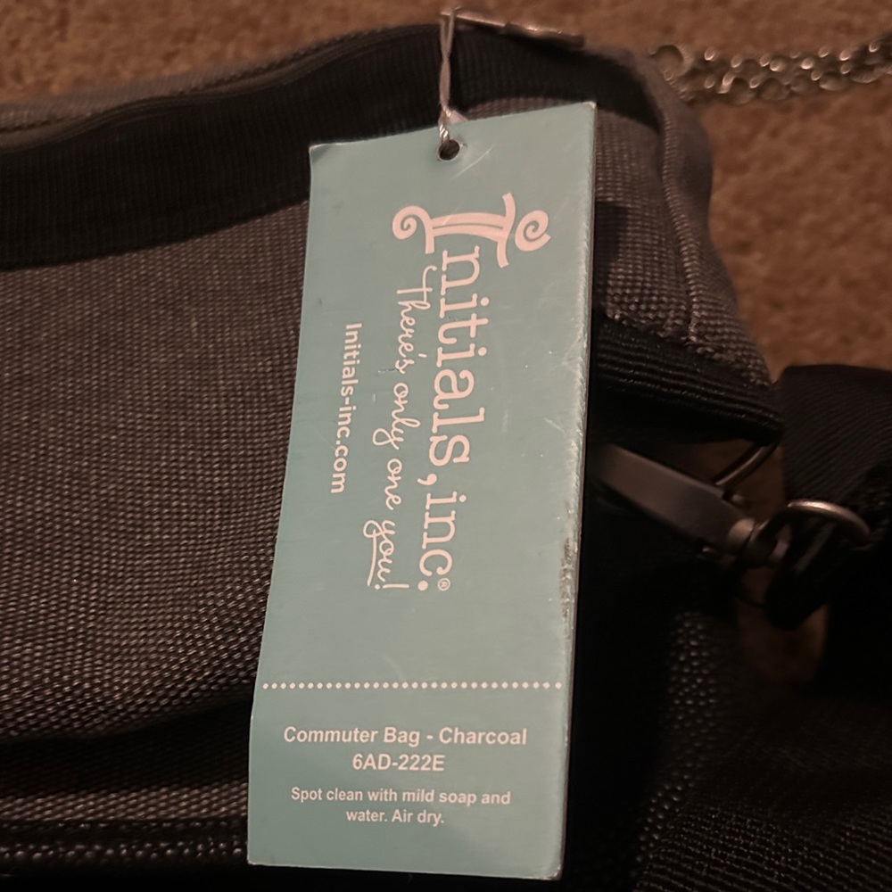 Initials Inc. Charcoal Commuter Bag